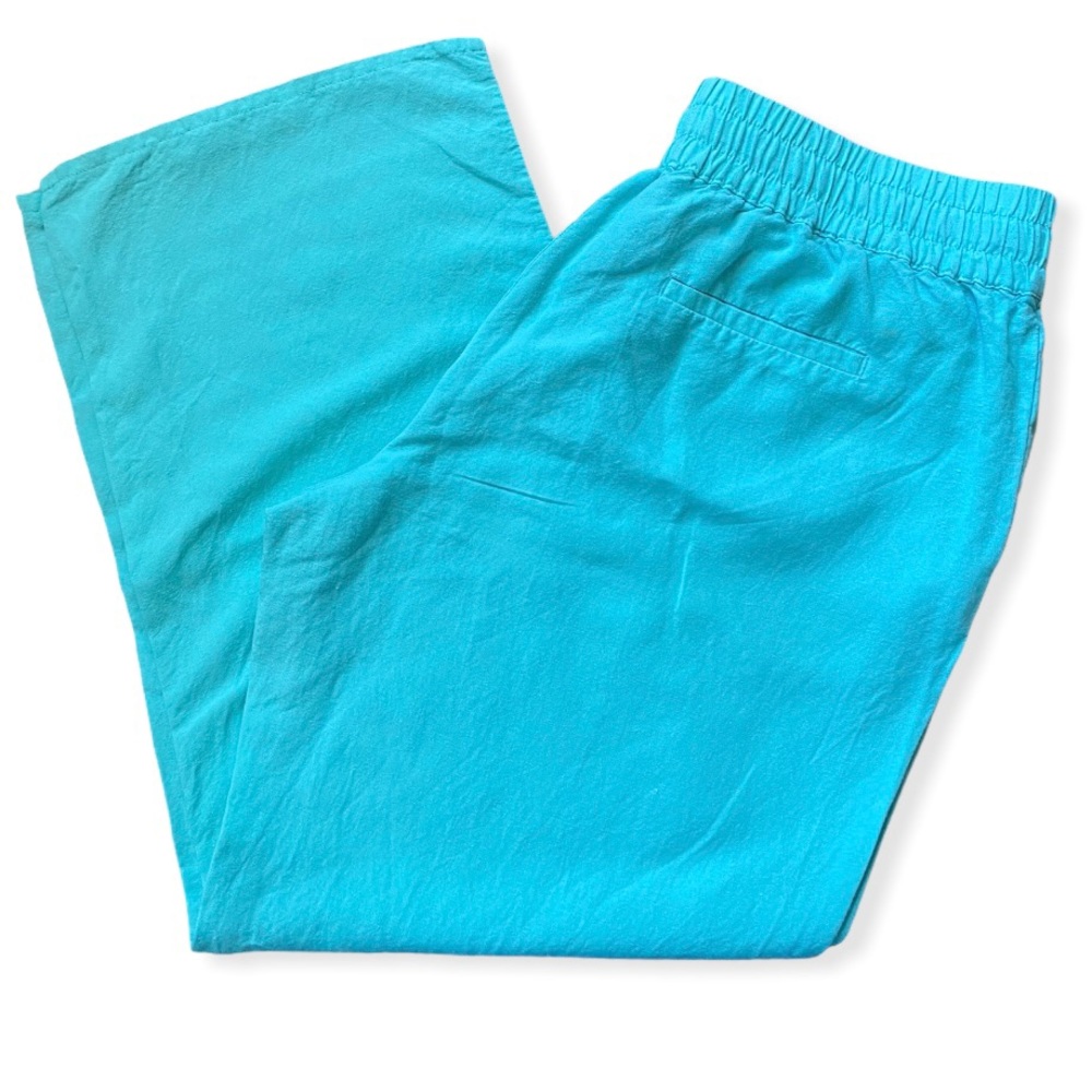 Sharagano 14 wide leg linen-type pants